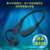 阿padi（RPAP）骨伝导无线ブルートゥースポツーは16 GメモアIPX 8级防水ランニグ水泳MP 3一体の青い黒を持っています。